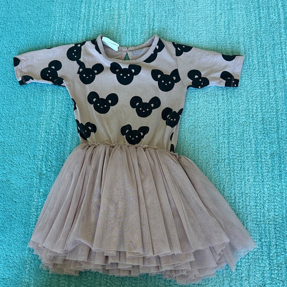 Huxbaby Girls' Mauve Tulle Dress 3T